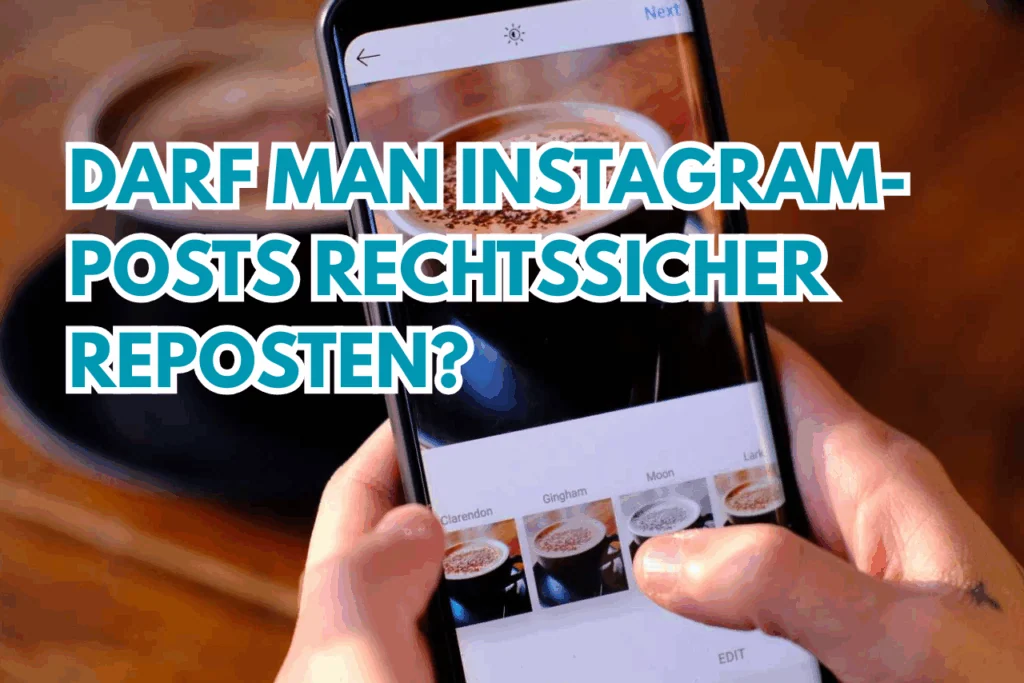 Instagram-Posts rechtssicher repostet